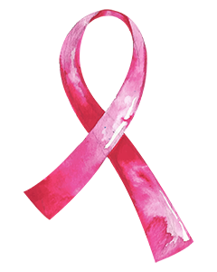 Breast cancer awareness with pink ribbon vector PNG